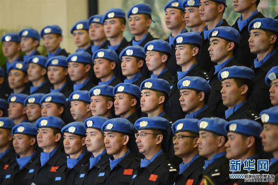 中国第四支赴利比里亚维和警察防暴队举行出征