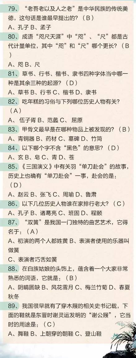 开奖直播现场:【j2开奖】【智慧库】最新发布的中国文化知识100题，看看你能得几分？