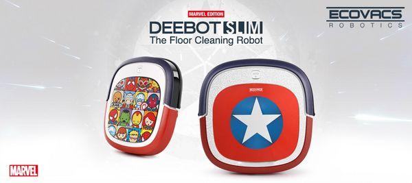 本次的限定机型，以“DEEBOT SLIM”系列扫地机器人为基础，分别推出了美队盾牌设计的DA610-SE，以及带有多位英雄Q版头像的DA610-HF，两款不同的画风也对应了不同消费者的喜好。在首发批次两款将分别生产200台。