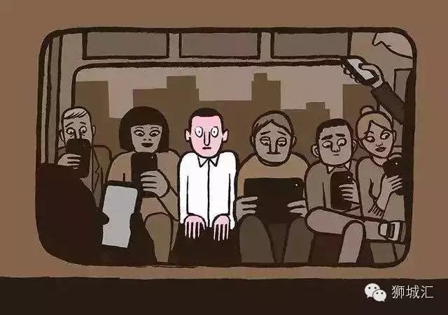 坐地铁时，不玩手机的你成了异类。