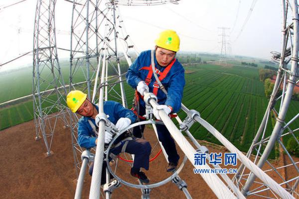 4月29日，山东济南济阳县，国网山东电力检修公司技术人员对1000千伏锡盟-山东特高压工程进行验收。 缪俊逸 江昆 摄 新华网