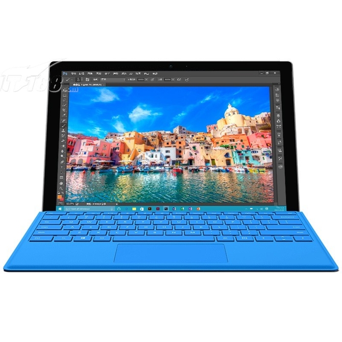 Surface Pro 4的屏幕从12寸扩大到了12.3寸，分辨率也从2160×1440提升至2736×1824，并拥有极高的对比度和低屏幕炫光。由笔记本电脑转换为平板电脑，只需使用多重定位Kickstand支架和键盘。还可使用Surface触控笔随时写下笔记和创意。