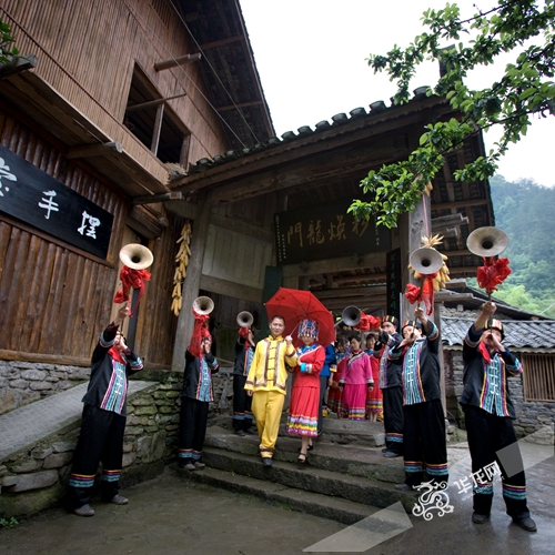 土家婚嫁现场 黔江区旅游局供图 华龙网发