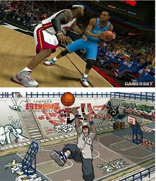 NBA2K VS 街头篮球