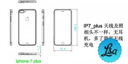 iPhone 7设计图再曝：Plus独占双镜头/智能接口