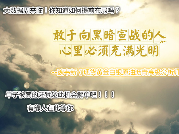 魏韦新：6.3现货黄金原油沥青早间操作建议及多空单被套