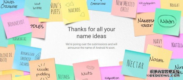 Android N最终命名即将确定 现在二选一 