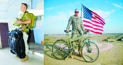 美军携带折叠自行车