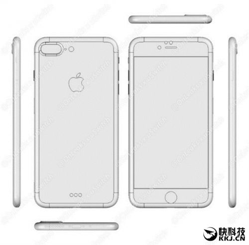 外形确定！iPhone 7Plus模型曝光：双摄没悬念