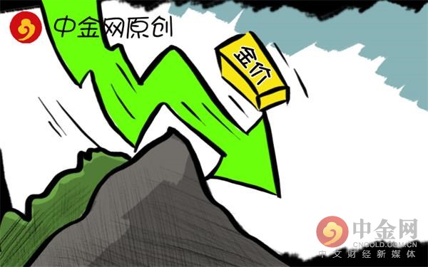 金价周二大幅下挫近1.7%，创一个月来最大单日跌幅，当天盘中还触及6月10日以来最低点的1264.10美元/盎司。