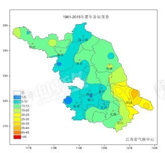 江苏龙卷风地域分布 最多在南通和盐城