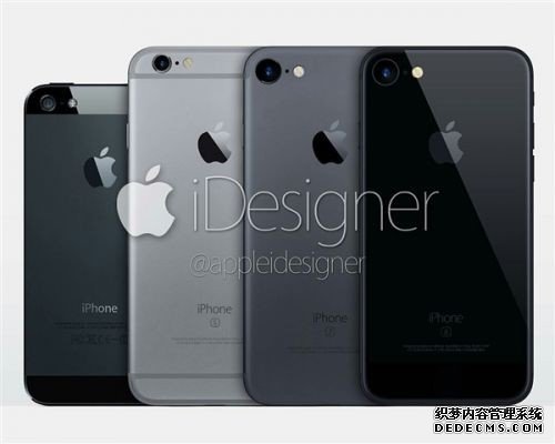 iPhone 7黑色版最新渲染图泄露 与魅族PRO6更相似了
