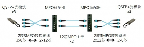 重点产品: 奥立FiberFlex? 2转3 MPO转换跳线