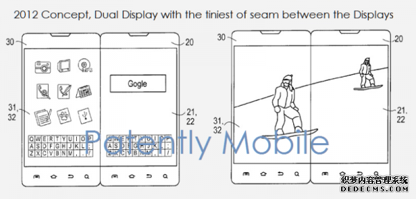 主辅协作多能 三星新双屏幕手机专利曝光 