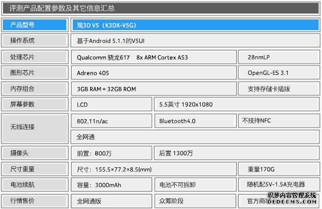 开启裸眼3D视界 观3D V5手机全面评测 