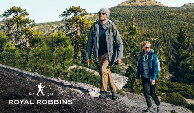 Royal Robbins 于 1968 年创建，创建者 Royal 和 Liz Robbins 本身就是世界级的攀岩者，也是首批攀登约塞米蒂国家公园标志性岩壁的勇者。1968 年该公司创建伊始时销售岩钉、绳索和钩环等装备，然后又从英国进口羊毛衫，推出了户外装备行业前所未闻的产品。