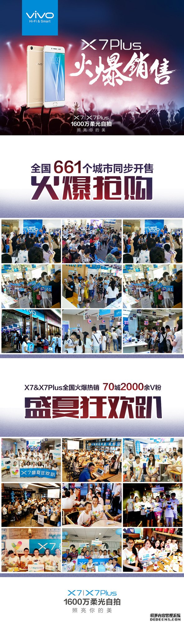 首销破纪录  1600万自拍vivo X7Plus受追捧 