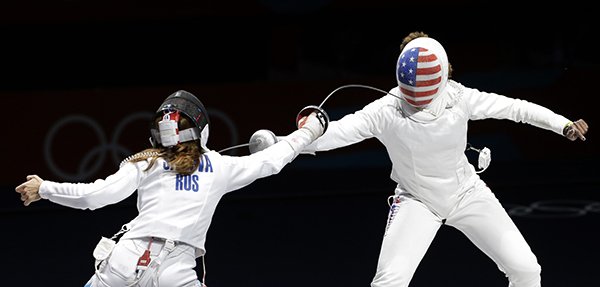 伦敦奥运会女子重剑团体铜牌争夺战，美国VS俄罗斯