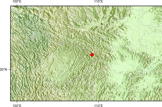 (原标题：8月23日20时18分重庆巫溪县发生3.3级地震)