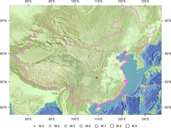 (原标题：8月23日20时18分重庆巫溪县发生3.3级地震)