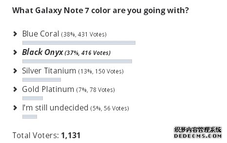 note7颜色调查 