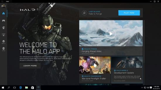 微软近日确认《Halo 5：Guardians》的“Forge”地图编辑器9月8号登陆Windows 10商店，与此同时还将有一个名为Halo App的Windows 10应用一起推出，该应用将为玩家社区提供光环世界相关的新闻、活动、游戏文档和视频等。近日，微软343工作室在Halo Waypoint站点上公布了关于全新Halo应用的详细信息。