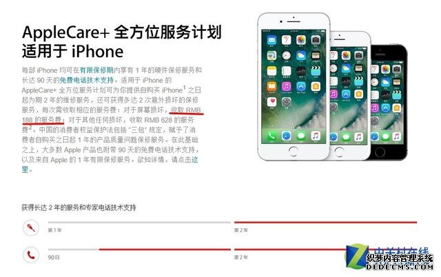 苹果变相福利 AppleCare+换屏调为188元 