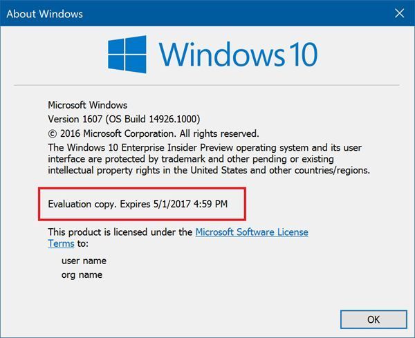 码报:【j2开奖】Windows 10 预览计划即将结束,继续使用后果严重