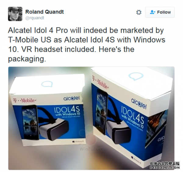 送VR头套 Windows手机Alcatel Idol 4S 