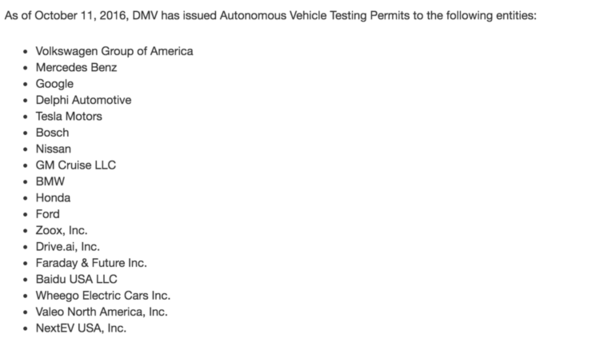wzatv:【j2开奖】盘点 | 这 19 家公司，成了获加州无人驾驶牌照的「正规军」