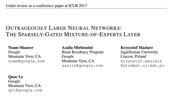 报码:【j2开奖】学界 | 谷歌ICLR 2017论文提出超大规模的神经网络：稀疏门控专家混合层（附论文）