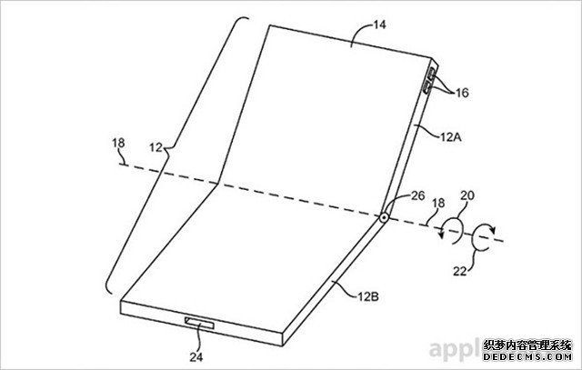 铰链独特！苹果再获可折叠屏幕专利 