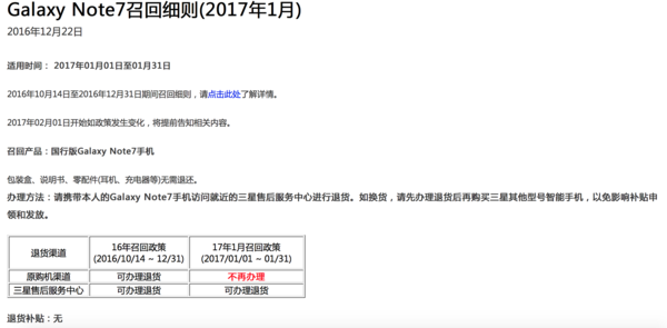 码报:【j2开奖】三星公布最新Note 7召回政策:补贴取消，元旦施行