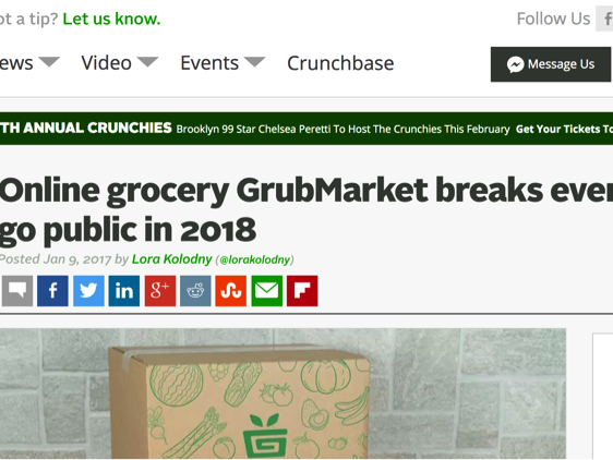 wzatv:【j2开奖】GrubMarket首次达到收支平衡，预计2018年上市