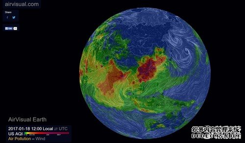 全球空气污染实时地图：看到非洲震惊了！