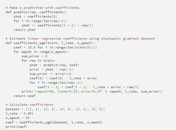 【j2开奖】教程 | 从头开始：如何用 Python 实现带随机梯度下降的线性回归