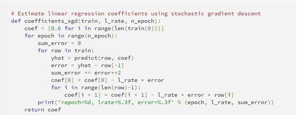 【j2开奖】教程 | 从头开始：如何用 Python 实现带随机梯度下降的线性回归