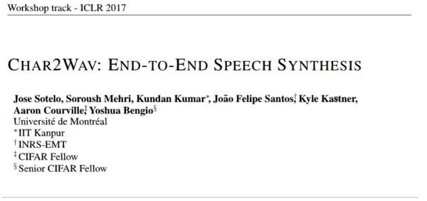 报码:【j2开奖】学界 | Yoshua Bengio 等人提出 Char2Wav：实现端到端的语音合成（附资源）