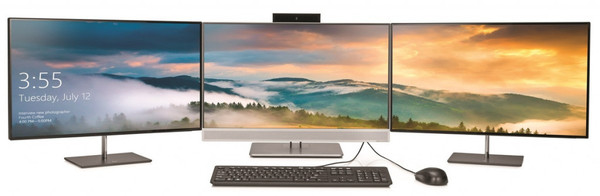 【j2开奖】HP EliteOne 800 G3，超薄边框加双前置镜头一体机