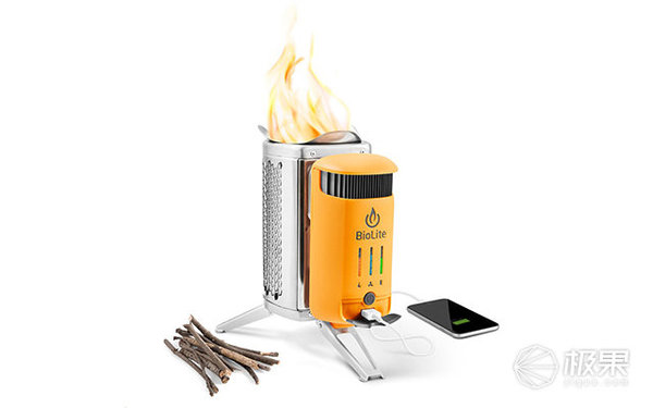 【j2开奖】仅保温杯大的户外烤炉，能烧烤还能给手机充电