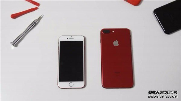 网友自制红黑色版iPhone7 比纯红色好看