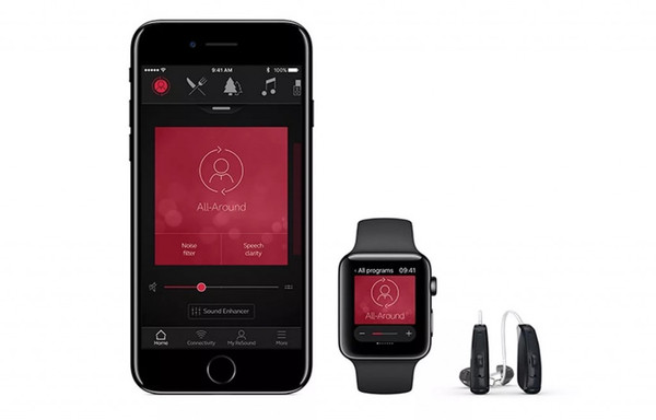 【图】GN Hearing 智能助听器可以连接 App，还可以远程调整