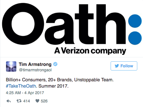 wzatv:【图】雅虎和AOL将组合成名为Oath新公司