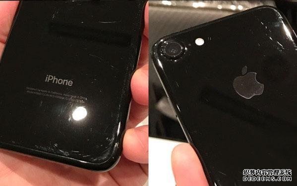 亮黑色iPhone 7磨损严重 果粉秀刮花图 