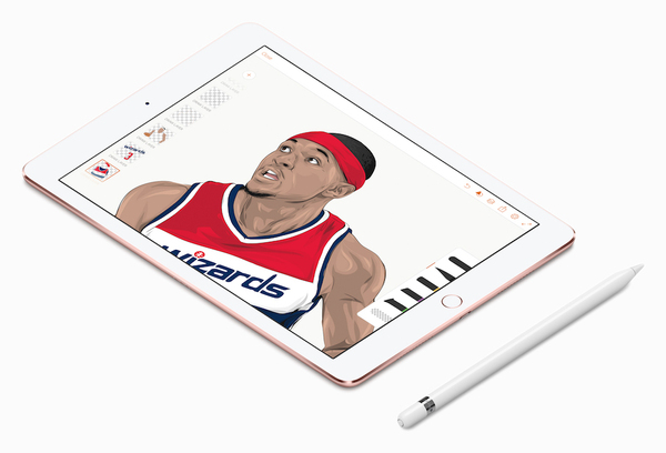 码报:【j2开奖】苹果展示插画作家用 iPad Pro 绘制的 NBA 球星画像