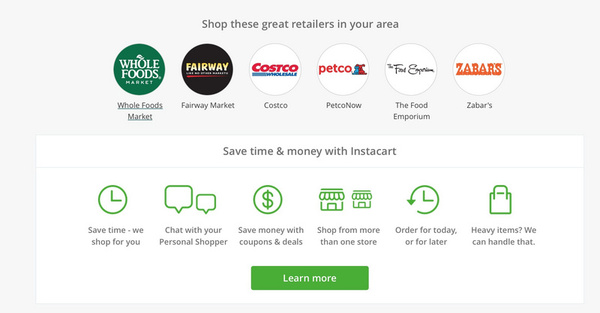 报码:【图】Instacart 完成 4000 万美元 D 轮融资，美国版“爱鲜蜂” 想要实现市场和用户双增长