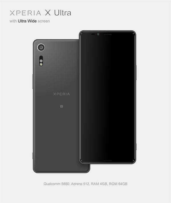 【j2开奖】传闻中的索尼 Xperia X Ultra：一款 21：9 的全面屏手机