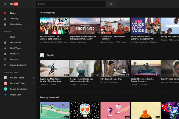 码报:【组图】YouTube 正式推出 Material Design 版桌面网页端新界面