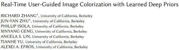 wzatv:【j2开奖】学界 | 让黑白影像重获新生：UC Berkeley 提出实时神经网络着色模型