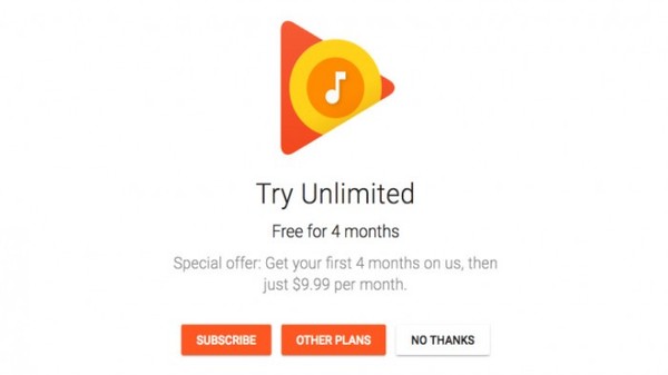 【j2开奖】Google Play Music新用户免费服务使用延至4个月